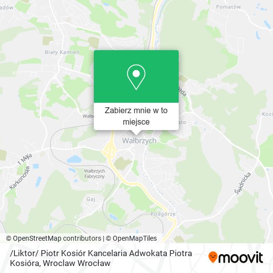 Mapa /Liktor/ Piotr Kosiór Kancelaria Adwokata Piotra Kosióra