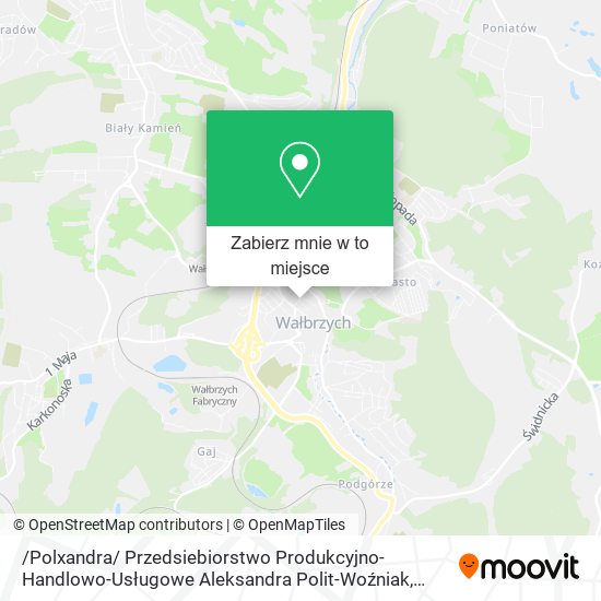 Mapa /Polxandra/ Przedsiebiorstwo Produkcyjno-Handlowo-Usługowe Aleksandra Polit-Woźniak