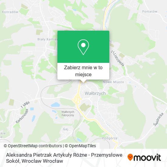 Mapa Aleksandra Pietrzak Artykuły Różne - Przemysłowe Sokół