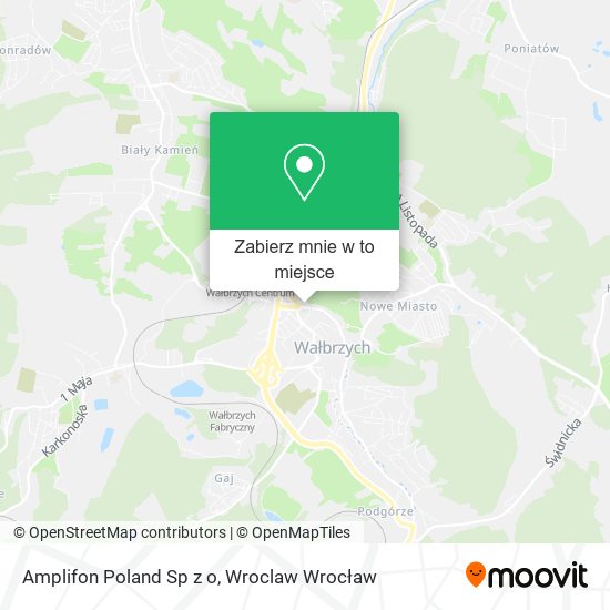 Mapa Amplifon Poland Sp z o