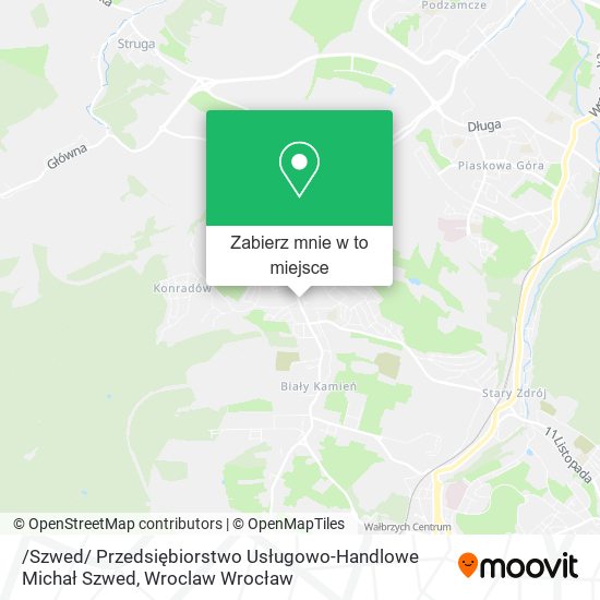 Mapa /Szwed/ Przedsiębiorstwo Usługowo-Handlowe Michał Szwed