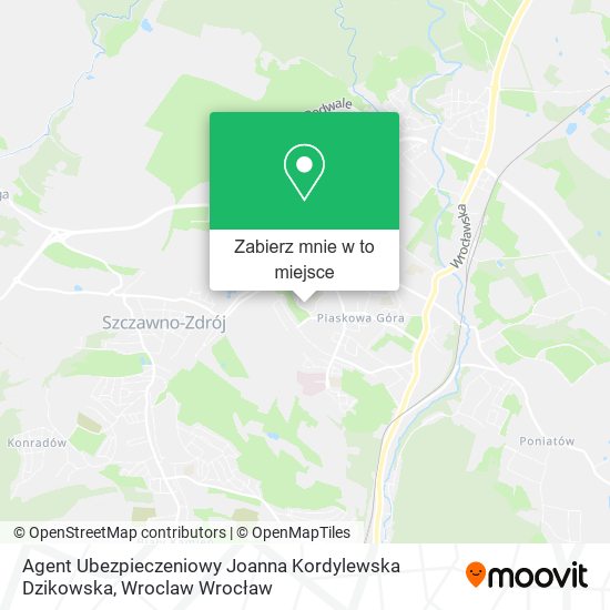Mapa Agent Ubezpieczeniowy Joanna Kordylewska Dzikowska