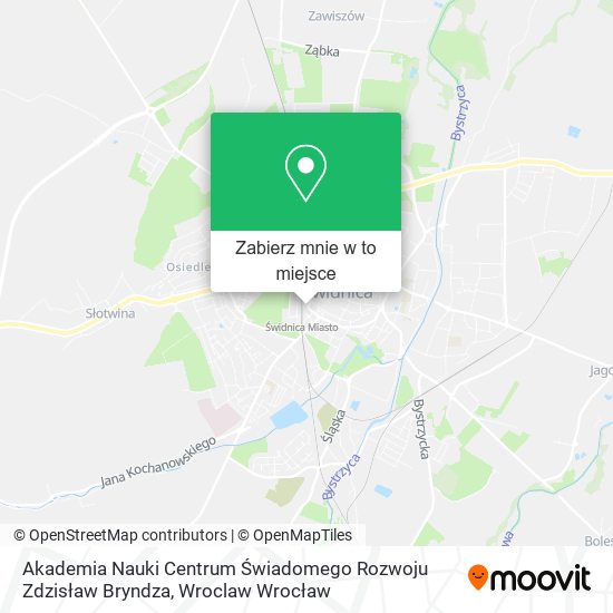 Mapa Akademia Nauki Centrum Świadomego Rozwoju Zdzisław Bryndza