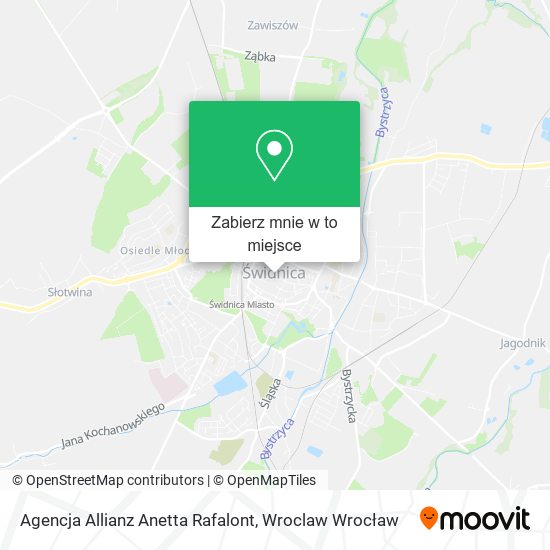 Mapa Agencja Allianz Anetta Rafalont