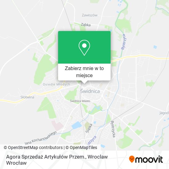 Mapa Agora Sprzedaż Artykułów Przem.