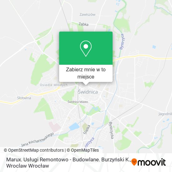 Mapa Marux. Usługi Remontowo - Budowlane. Burzyński K.