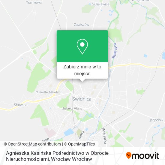 Mapa Agnieszka Kasińska Pośrednictwo w Obrocie Nieruchomościami