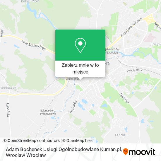 Mapa Adam Bochenek Usługi Ogólnobudowlane Kuman.pl