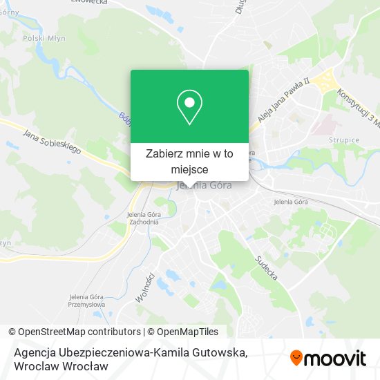Mapa Agencja Ubezpieczeniowa-Kamila Gutowska
