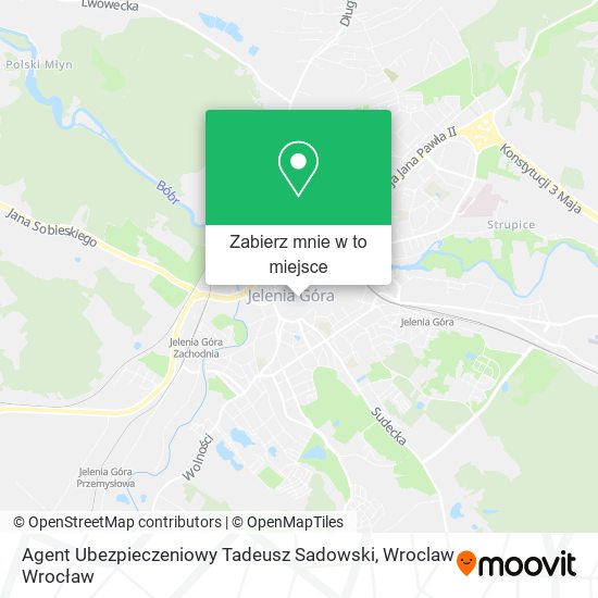 Mapa Agent Ubezpieczeniowy Tadeusz Sadowski