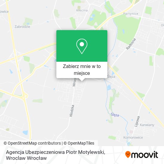 Mapa Agencja Ubezpieczeniowa Piotr Motylewski