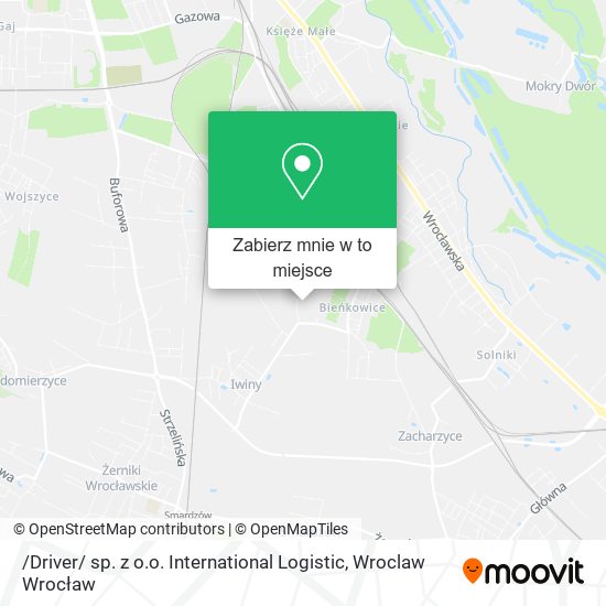 Mapa /Driver/ sp. z o.o. International Logistic