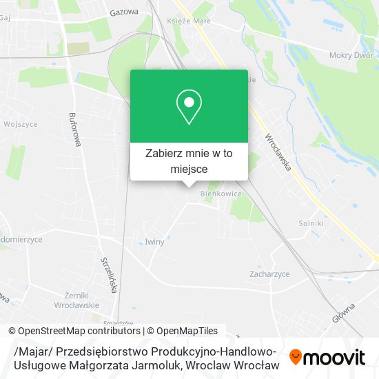Mapa /Majar/ Przedsiębiorstwo Produkcyjno-Handlowo-Usługowe Małgorzata Jarmoluk