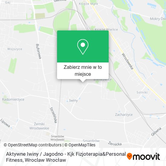 Mapa Aktywne Iwiny / Jagodno - Kjk Fizjoterapia&Personal Fitness