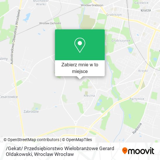 Mapa /Gekat/ Przedsiębiorstwo Wielobranżowe Gerard Ołdakowski