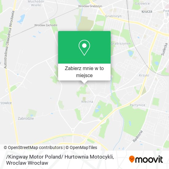 Mapa /Kingway Motor Poland/ Hurtownia Motocykli