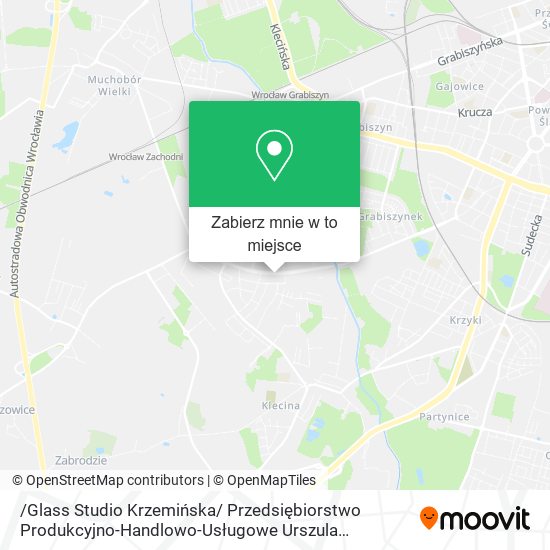 Mapa /Glass Studio Krzemińska/ Przedsiębiorstwo Produkcyjno-Handlowo-Usługowe Urszula Krzemińska