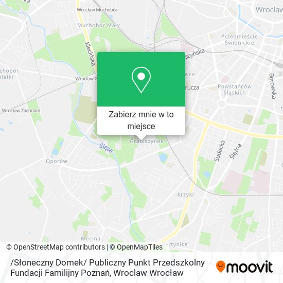 Mapa /Słoneczny Domek/ Publiczny Punkt Przedszkolny Fundacji Familijny Poznań