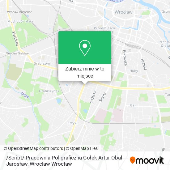 Mapa /Script/ Pracownia Poligraficzna Gołek Artur Obal Jarosław