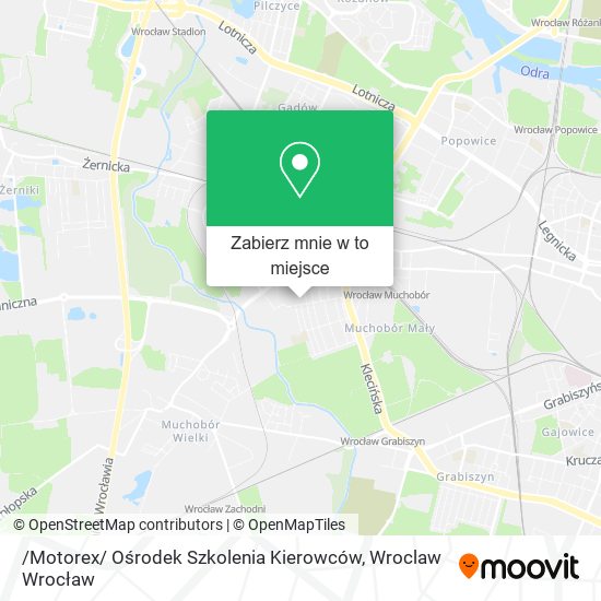 Mapa /Motorex/ Ośrodek Szkolenia Kierowców