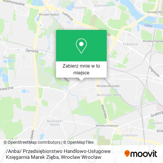 Mapa /Anba/ Przedsiębiorstwo Handlowo-Usługowe Księgarnia Marek Zięba