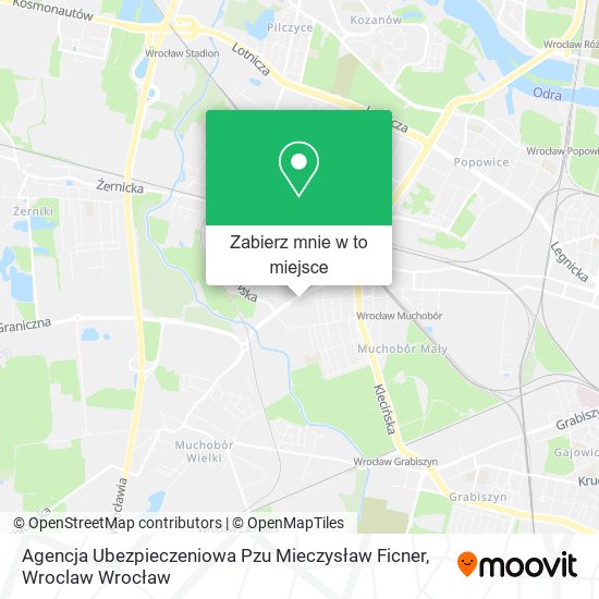 Mapa Agencja Ubezpieczeniowa Pzu Mieczysław Ficner