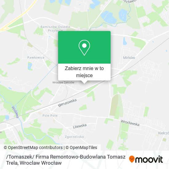 Mapa /Tomaszek/ Firma Remontowo-Budowlana Tomasz Trela