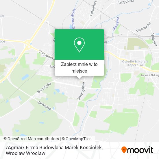 Mapa /Agmar/ Firma Budowlana Marek Kościółek