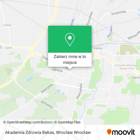 Mapa Akademia Zdrowia Bekas