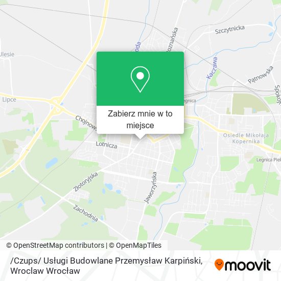 Mapa /Czups/ Usługi Budowlane Przemysław Karpiński