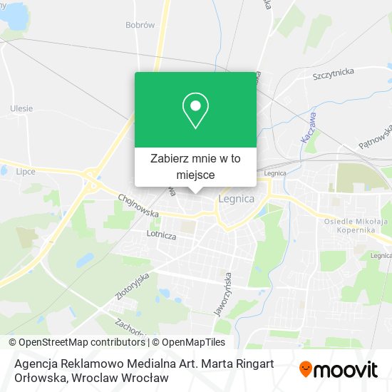 Mapa Agencja Reklamowo Medialna Art. Marta Ringart Orłowska