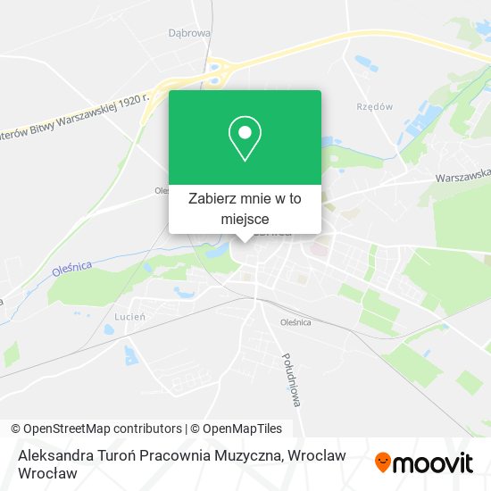 Mapa Aleksandra Turoń Pracownia Muzyczna