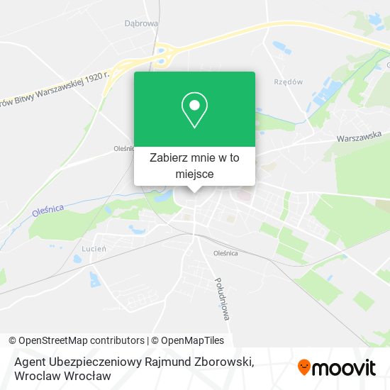 Mapa Agent Ubezpieczeniowy Rajmund Zborowski