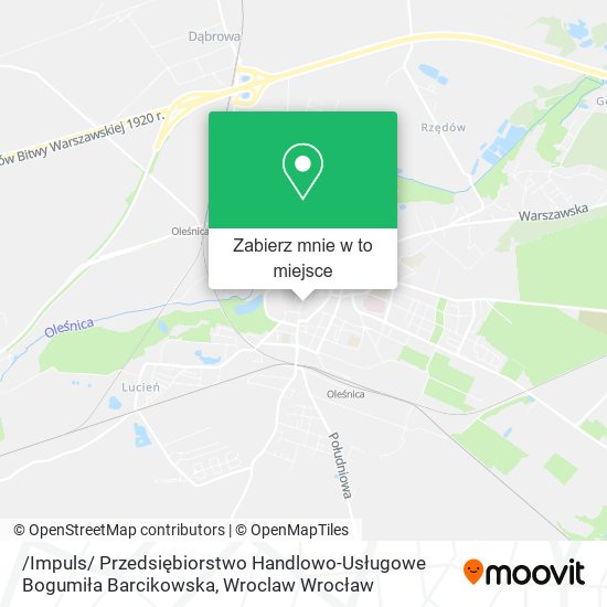 Mapa /Impuls/ Przedsiębiorstwo Handlowo-Usługowe Bogumiła Barcikowska