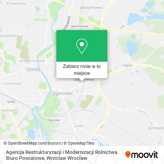 Mapa Agencja Restrukturyzacji i Modernizacji Rolnictwa. Biuro Powiatowe