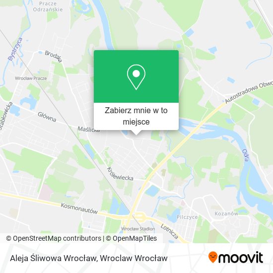 Mapa Aleja Śliwowa Wrocław