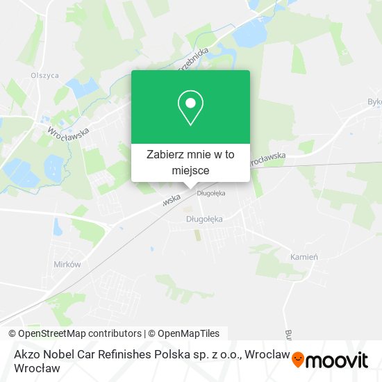 Mapa Akzo Nobel Car Refinishes Polska sp. z o.o.