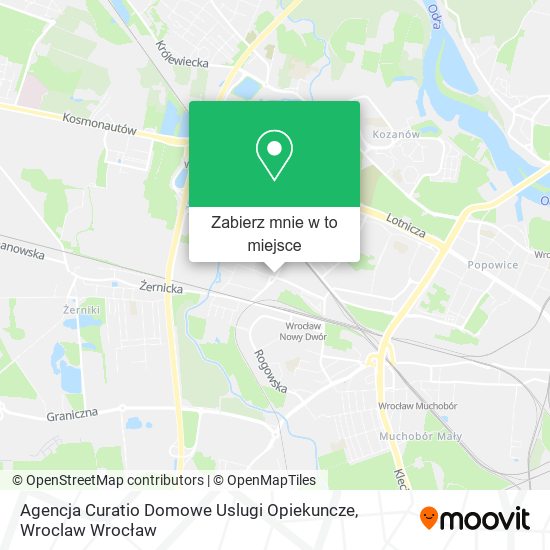 Mapa Agencja Curatio Domowe Uslugi Opiekuncze