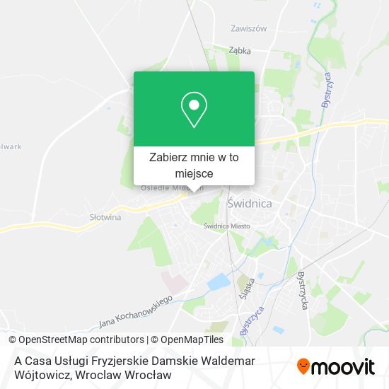Mapa A Casa Usługi Fryzjerskie Damskie Waldemar Wójtowicz