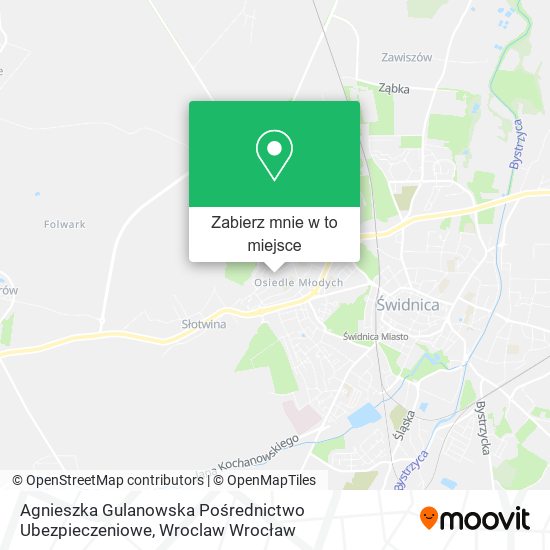 Mapa Agnieszka Gulanowska Pośrednictwo Ubezpieczeniowe