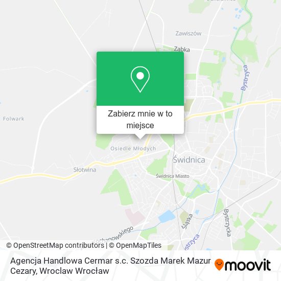 Mapa Agencja Handlowa Cermar s.c. Szozda Marek Mazur Cezary