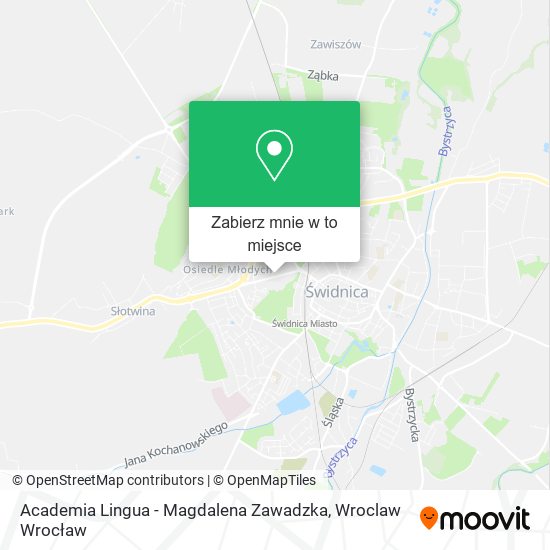 Mapa Academia Lingua - Magdalena Zawadzka