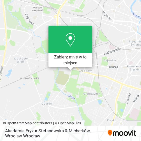 Mapa Akademia Fryzur Stefanowska & Michałków