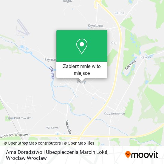 Mapa Ama Doradztwo i Ubezpieczenia Marcin Lokś