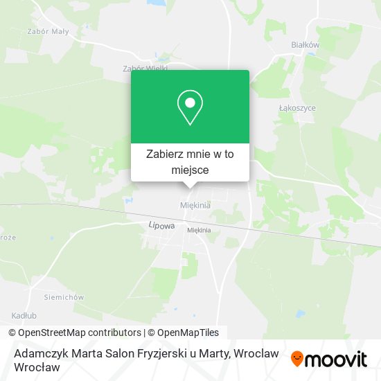 Mapa Adamczyk Marta Salon Fryzjerski u Marty