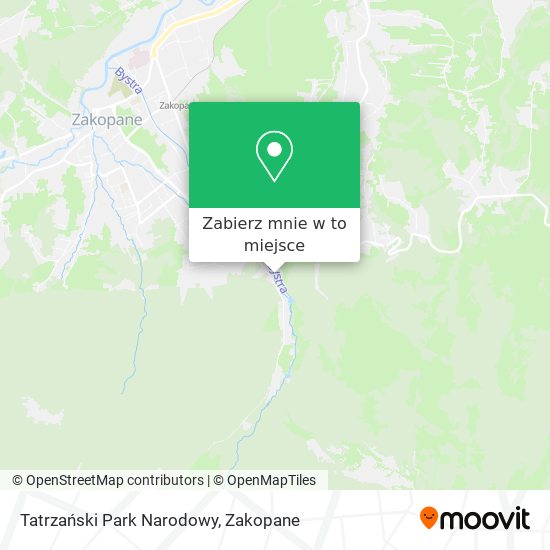 Mapa Tatrzański Park Narodowy