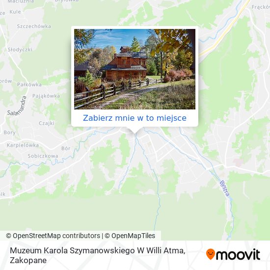 Mapa Muzeum Karola Szymanowskiego W Willi Atma