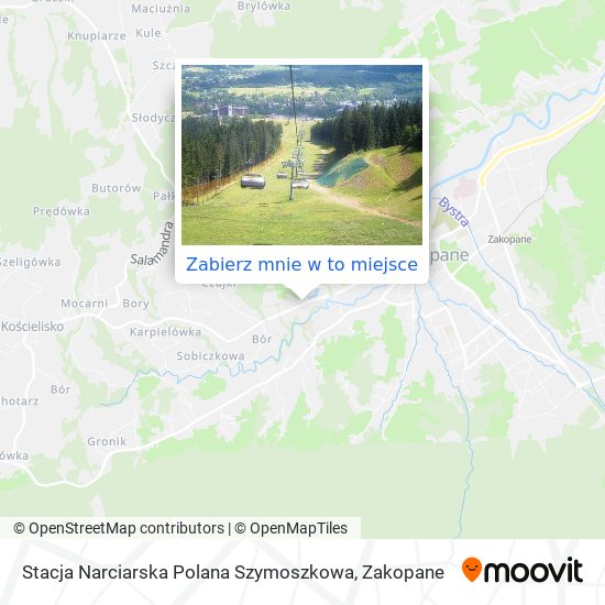 Mapa Stacja Narciarska Polana Szymoszkowa