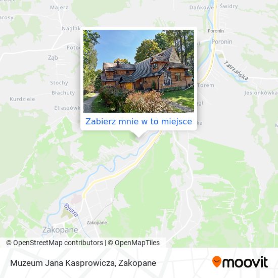 Mapa Muzeum Jana Kasprowicza