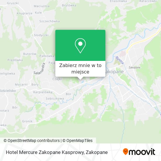 Mapa Hotel Mercure Zakopane Kasprowy